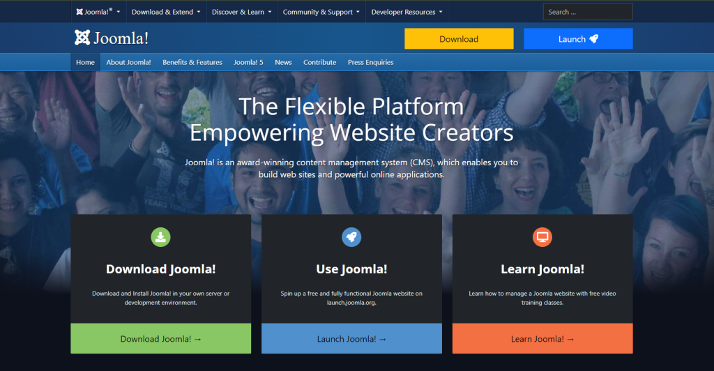 joomla homepage